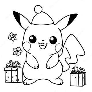 Vanocni Pikachu Omalovanka 100139-38786