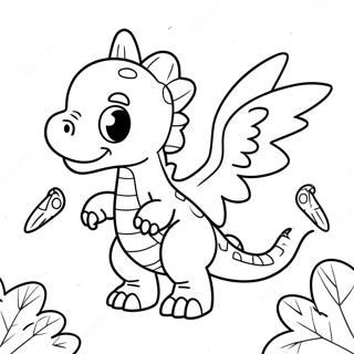 Omalovanka S Hravym Dinosaurusem S Andelskymi Kridly 100322-38943