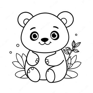 Sladka Kawaii Panda Omalovanka 100576-39144