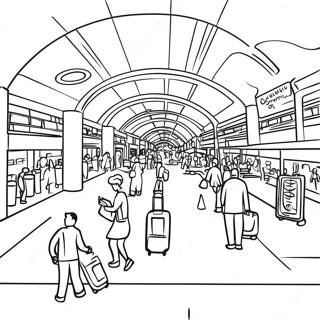 Zaneprazdnena Omalovanka Letistniho Terminalu 100905-39391