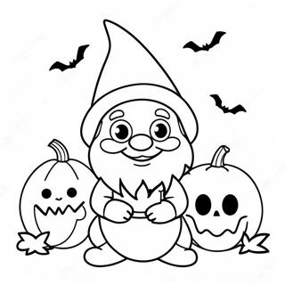 Omalovanka Roztomileho Halloweenoveho Trpaslika S Dyni 101756 40163