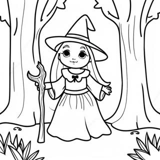 Gothická Čarodějnictví Omalovánky