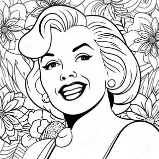 Omalovanka Vintage Portret Marilyn Monroe 102037-40378