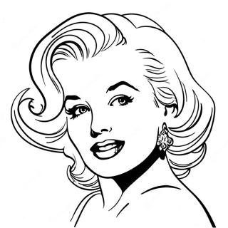 Omalovanka Vintage Portret Marilyn Monroe 102037-40379