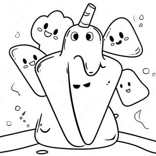 Omalovanka S Usmivajici Se Cukrovou Kukurici A Duchy 102659-40866