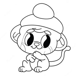 Roztomila Smouli Kocka S Kloboukem Omalovanka 103327-41383