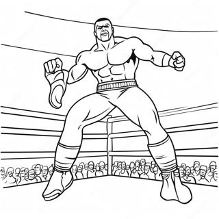 Omalovanka Wwe Zapasnik Skacici Na Soupere 103505-41518