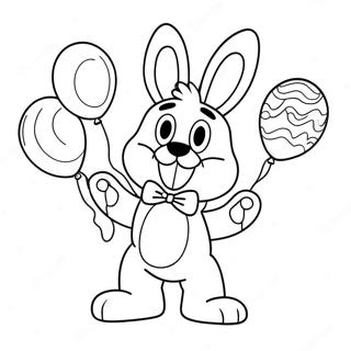 Omalovánka Hračky Bonnie S Barevnými Balónky Omalovánky