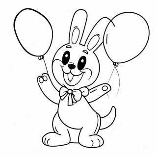 Omalovánka Hračky Bonnie S Barevnými Balónky Omalovánky
