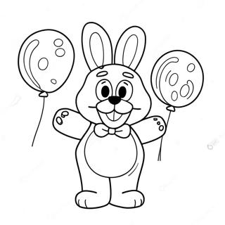 Omalovánka Hračky Bonnie S Barevnými Balónky Omalovánky