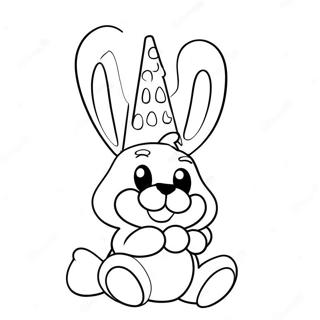 Omalovánka Hračky Bonnie V Zábavném Klobouku Omalovánky