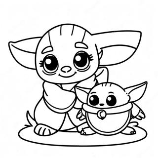 Stastne Omalovanky Stitch A Baby Yoda 103791 41751