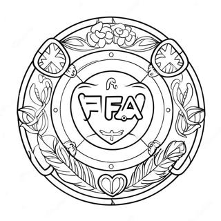 Omalovanka Emblemu Ffa 104585-42357