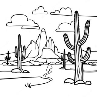 Omalovanka Poustni Krajina Arizona 105304-42932