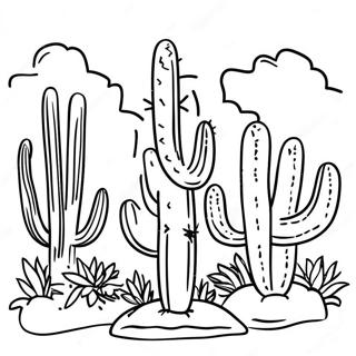 Omalovanka Kaktusova Zahrada Arizona 105305-42935