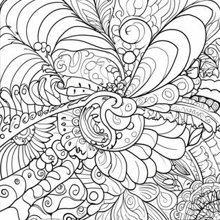 Omalovanka Estetickych Trippy Vzoru 106540-43886