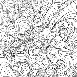 Omalovanka Estetickych Trippy Vzoru 106540-43887