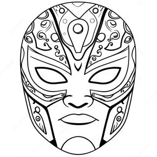 Omalovanka Maska Rey Mysterio 106720-44029