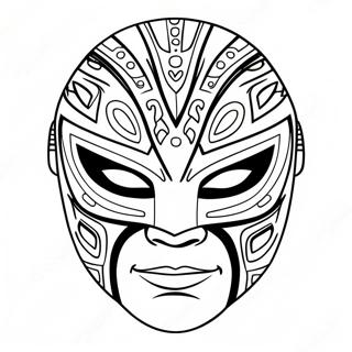 Omalovanka Maska Rey Mysterio 106720-44030