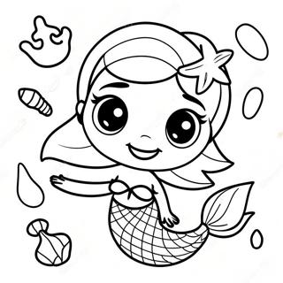 Omalovanka Elegantni Elsy Morske Panny Se Skorapkami 107872-44940