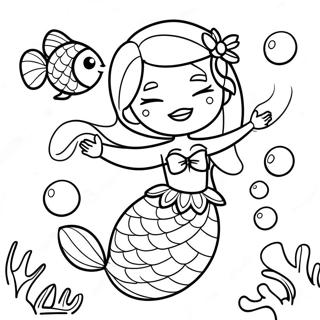 Omalovanka Hrave Elsy Morske Panny S Rybimi Prateli 107873-44944