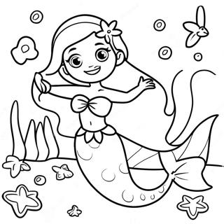 Omalovanka Krasne Elsy Morske Panny V Koralovem Utesu 107874 44945