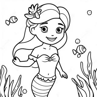 Omalovanka Krasne Elsy Morske Panny V Koralovem Utesu 107874-44946