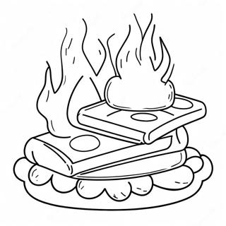 Omalovanka Lahodnych Smores U Ohne 108075-45093