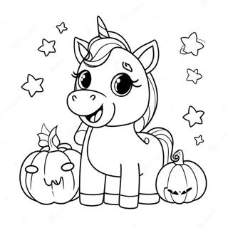 Omalovanka Roztomileho Halloweenskeho Jednorozce S Dynemi 108154 45159
