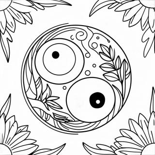 Omalovanka Yin Yang S Prirodnimi Prvky 108362-45319