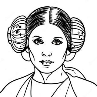 Princezna Leia Omalovánky