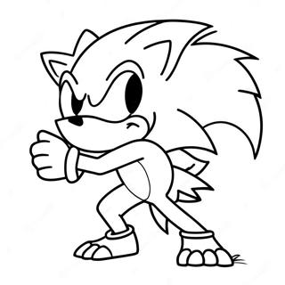 Sonic Vlkodlak Omalovánky