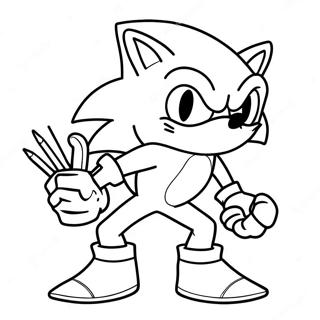 Omalovanka Sonic The Werehog 109081-45872