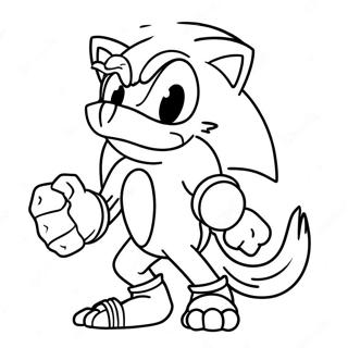 Sonic The Werehog Vyjící Omalovánka Omalovánky