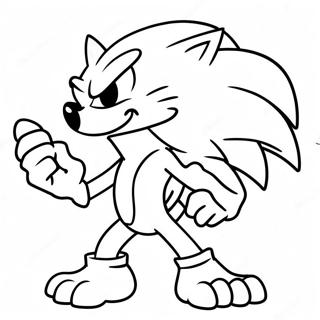 Sonic The Werehog Vyjící Omalovánka Omalovánky