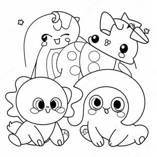 Roztomili Fialovi Duhovi Pratele Omalovanka 109187 46023