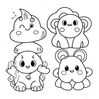 Roztomili Fialovi Duhovi Pratele Omalovanka 109187 46024