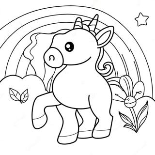 Magicky Kralik Jednorozec Na Omalovance S Duhou 109442 46219
