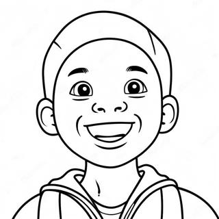 Cerny Chlapec S Velkym Usmevem Omalovanka 109521 46282