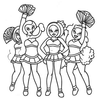 Omalovanka Cheerleaderu Superbowl 109574 46332