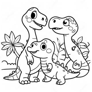 Pratelska Rodina Dinosauru Omalovanka 109650 46385