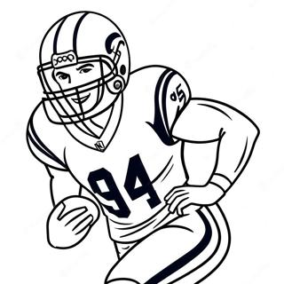 Omalovanka Hrace La Rams V Akci 109701 46426