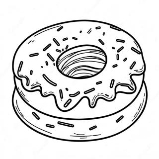 Cokoladovy Donut S Polevou Omalovanka 10974-846