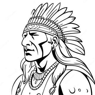 Jednoducha Omalovanka S Indianskym Valecnikem 109903 46579