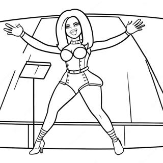 Omalovanka Nicki Minaj Vystupujici Na Scene 110085-46724