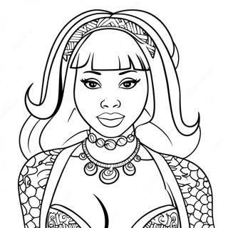 Omalovanka Nicki Minaj V Okouzlujicim Obleceni 110086-46725