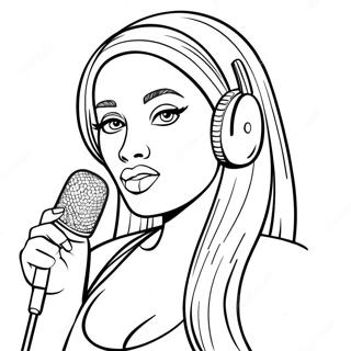 Omalovanka Nicki Minaj S Mikrofonem 110087-46732