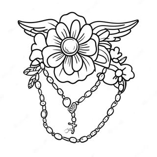 Omalovanka Krasneho Ruzence S Kvetinami 110625-47138
