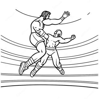 Omalovanka Wwe Wrestlera Skaciciho Na Soupere 111139 47564