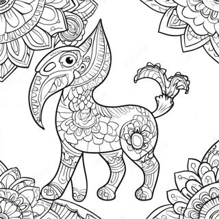 Omalovanka Zivych Vzoru Alebrijes 111168-47594